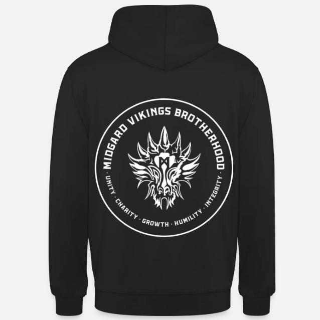 Hoodie Values back logo