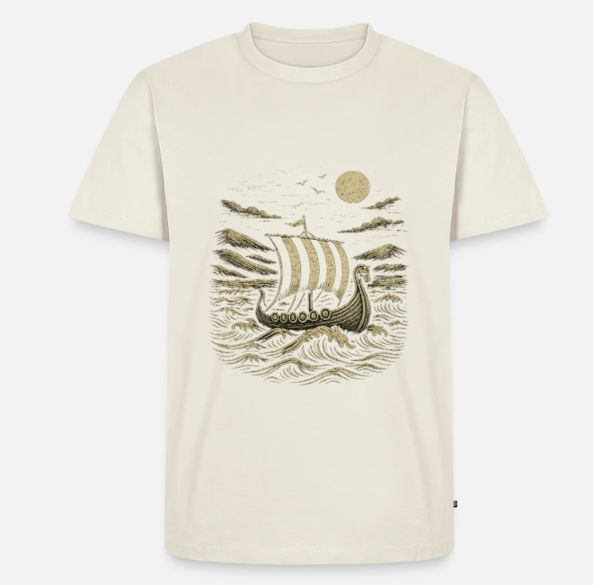 Tshirt Longship Design